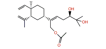 Loba-8,10,13(15)-trien-14,17,18-triol 14-acetate